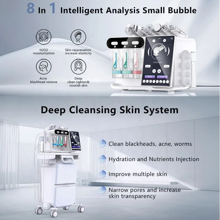Professional 7 IN1 hydro Beauty Dermabrasion CE FCC Micro Bubble Best Acne Skin Care Hydro Facial Machine Manufacturer