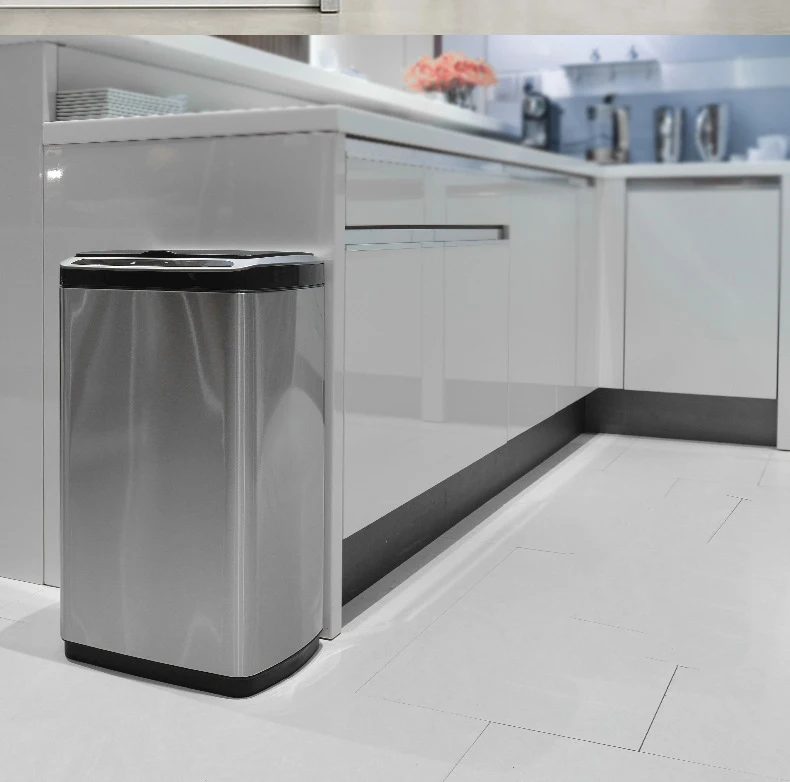 compact automatic smart waste bins smart hand-free electronic kitchen trash can