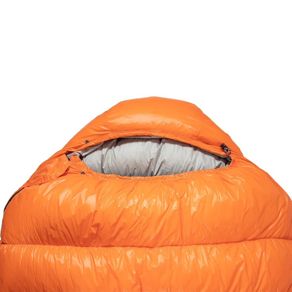 1500g light downproof adult duck down mummy sleeping bag for winter outdoor camping