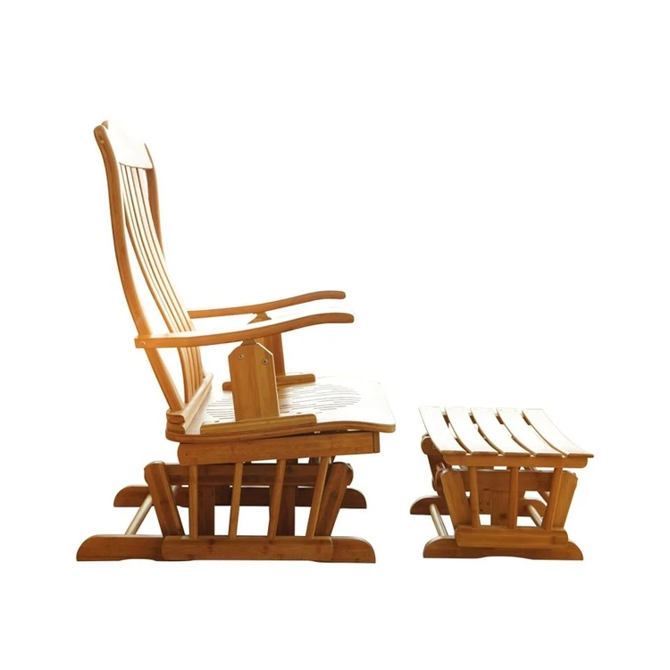 
Custom High Quality Old Man Chair Retro Rattan Bamboo Rocking Chair 