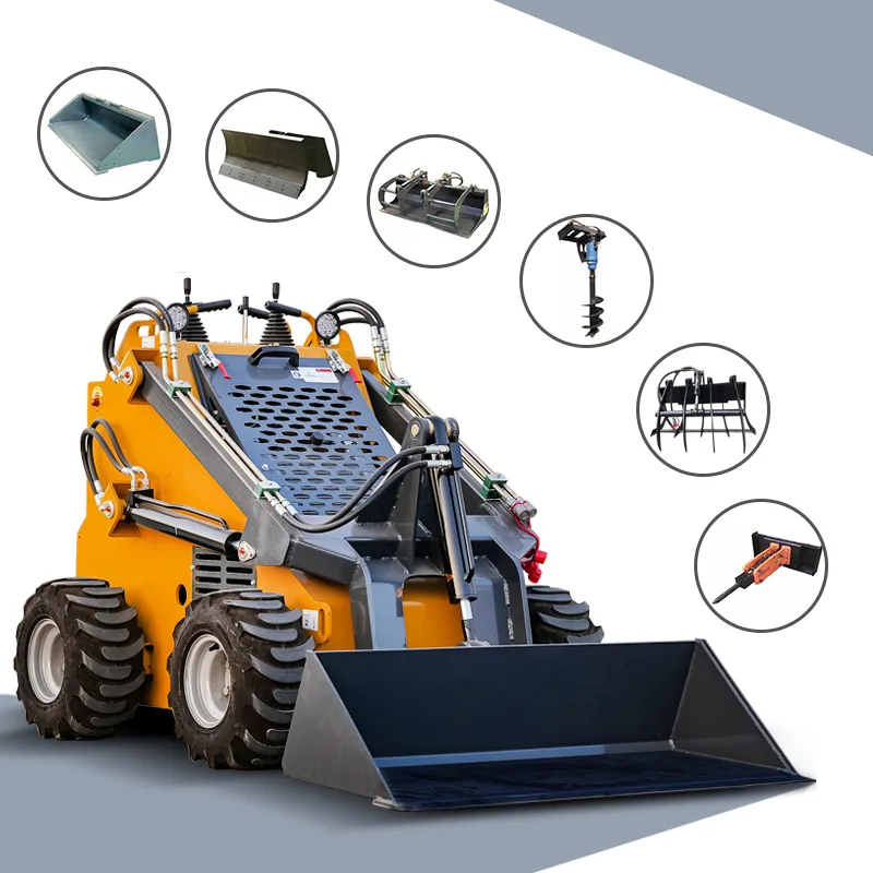 SDXG Wholesale EPA Cheap diesel/gasoline wheel tracked dingo mini loader mini skid steer loader attachments for sale prices