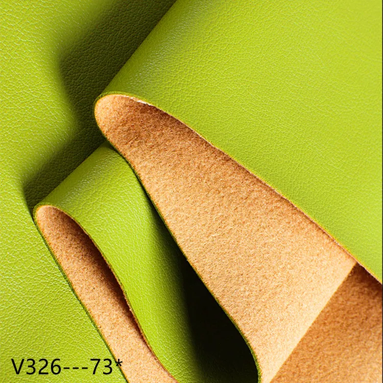 V326 Cuero PVC faux Scratch-resistant Litchi Semi PU Custom Synthetic Leather textiles products for shoes bags sofa chair