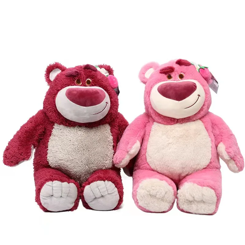 2024 Hot Sale Children Stuffed Animals Plush Blanket Toy Story Cartoon Character Strawberry Bear Plush Pillow Blankets