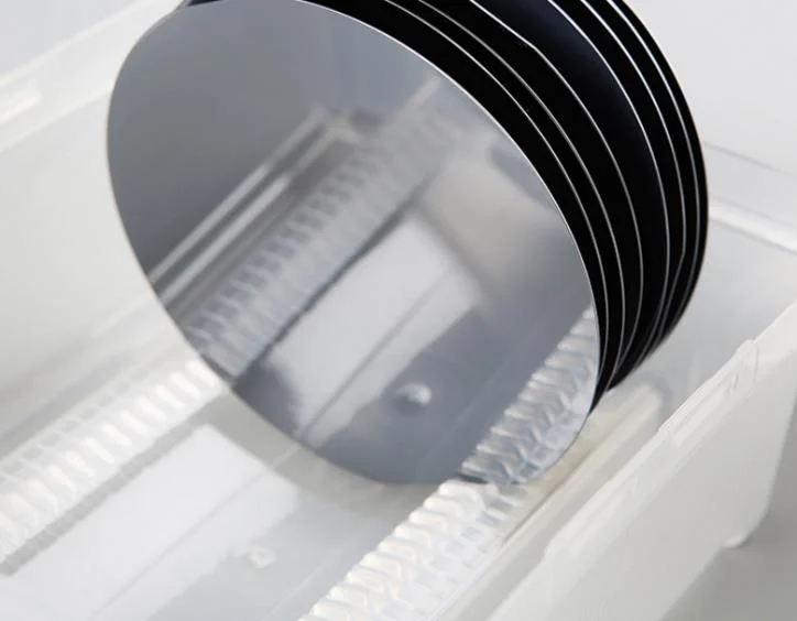 Прямые продажи с китайской фабрики, полупроводниковая стандартная полированная пластина FZ с одним кристаллом, силиконовая пластина