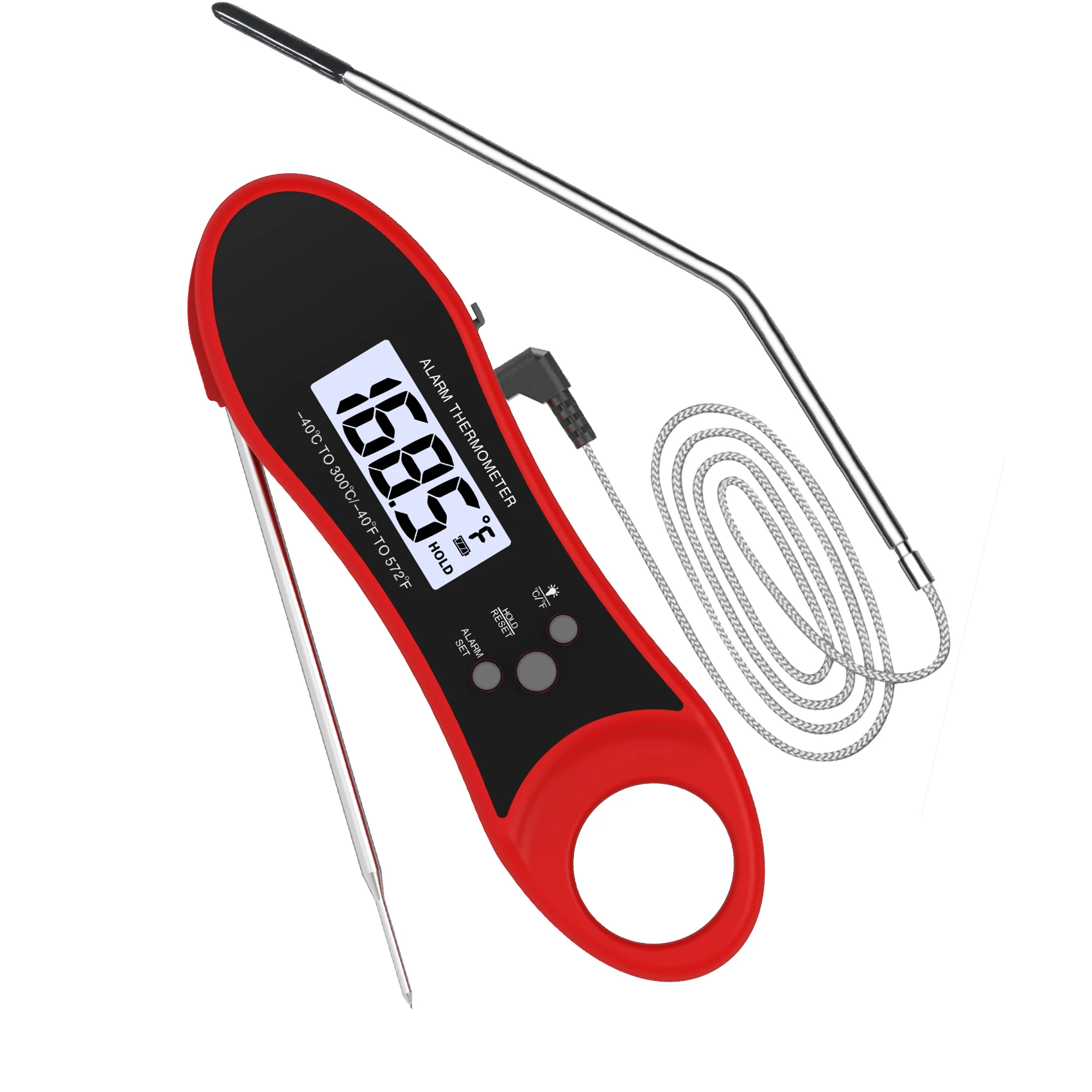 Meat Thermometer with Backlight and Magnet for Liquid