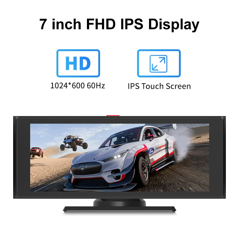 Maustor 7 Inch Portable Car Radio Stereo Touch Screen Mobile Phone Wireless Carplay Android Auto Wifi BT Car MP5 Player