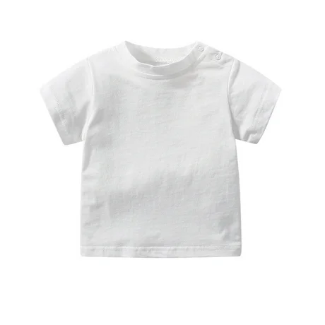 High Quality All Cotton Custom Baby T Shirt Summer Baby Tees Short Sleeve Plain Toddler T Shirts for Little kids