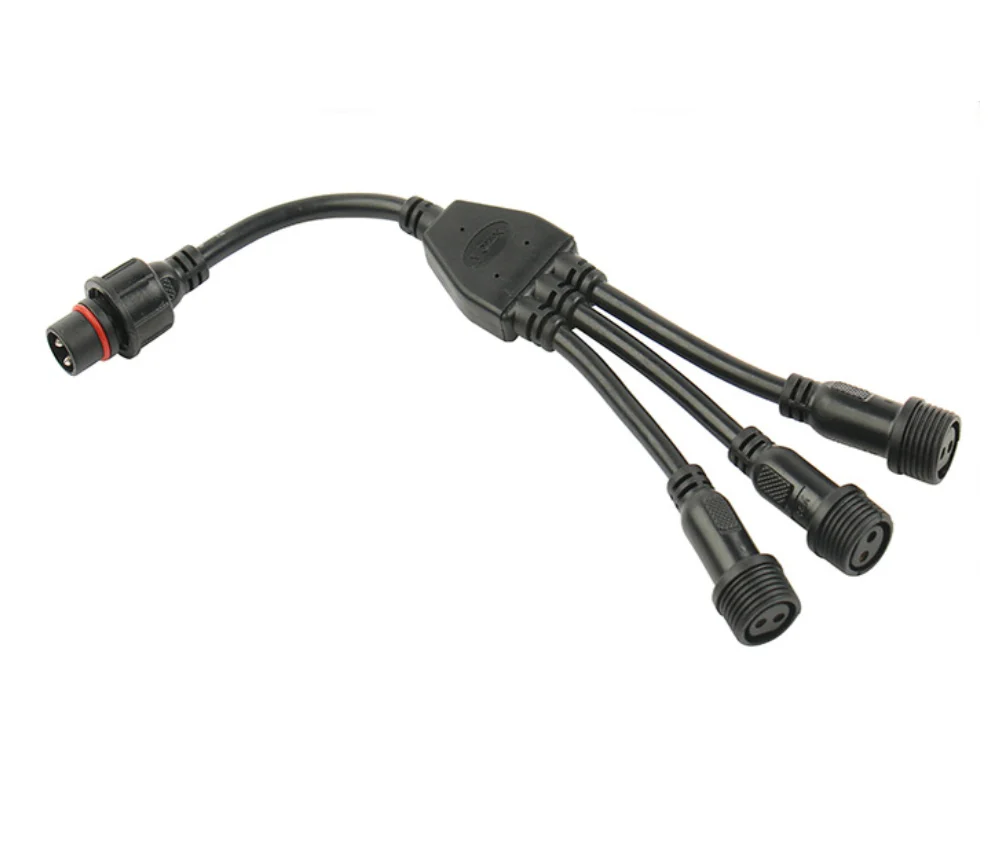 outdoor lamps and lanterns waterproof plug wire with 2-12-core one-drag three-four-five connector