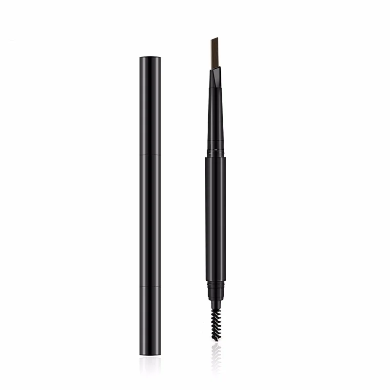 Low MOQ Eco Friendly make your own brand logo double headed eyebrow pencil private label custom