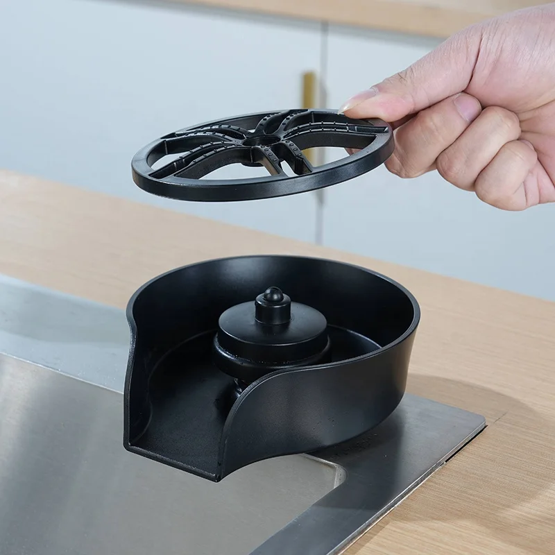 New Hands Free Automatic Rotating Spray pull out Glass Cleaner Washer Mini High Pressure Cup Rinser Dishes Washer For Kitchen