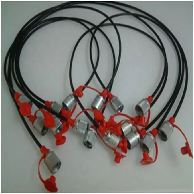 M16*2-1/4 BSP Testing Coupling Point hose DN2 nylon hose 63Mpa high pressure hose