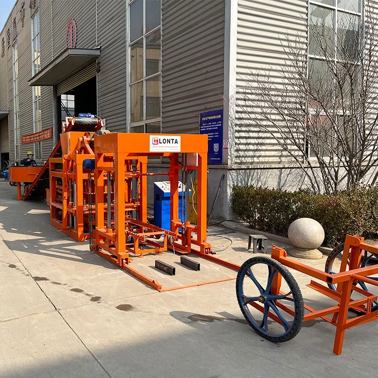 LONTA QT4-25 Full Automatic Interlock Hollow Paver Mould Fly Ash Cinder Cement Concrete Brick Block Making Machine Brique