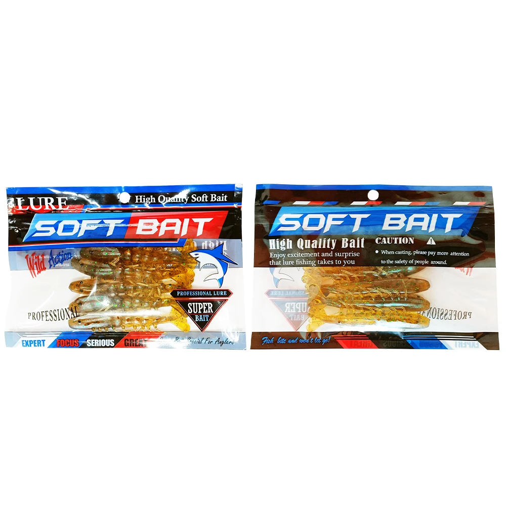 4cm Soft plastic artificial isca pesca circle tail protein Grub lure fishing worm moggot grub lure baits