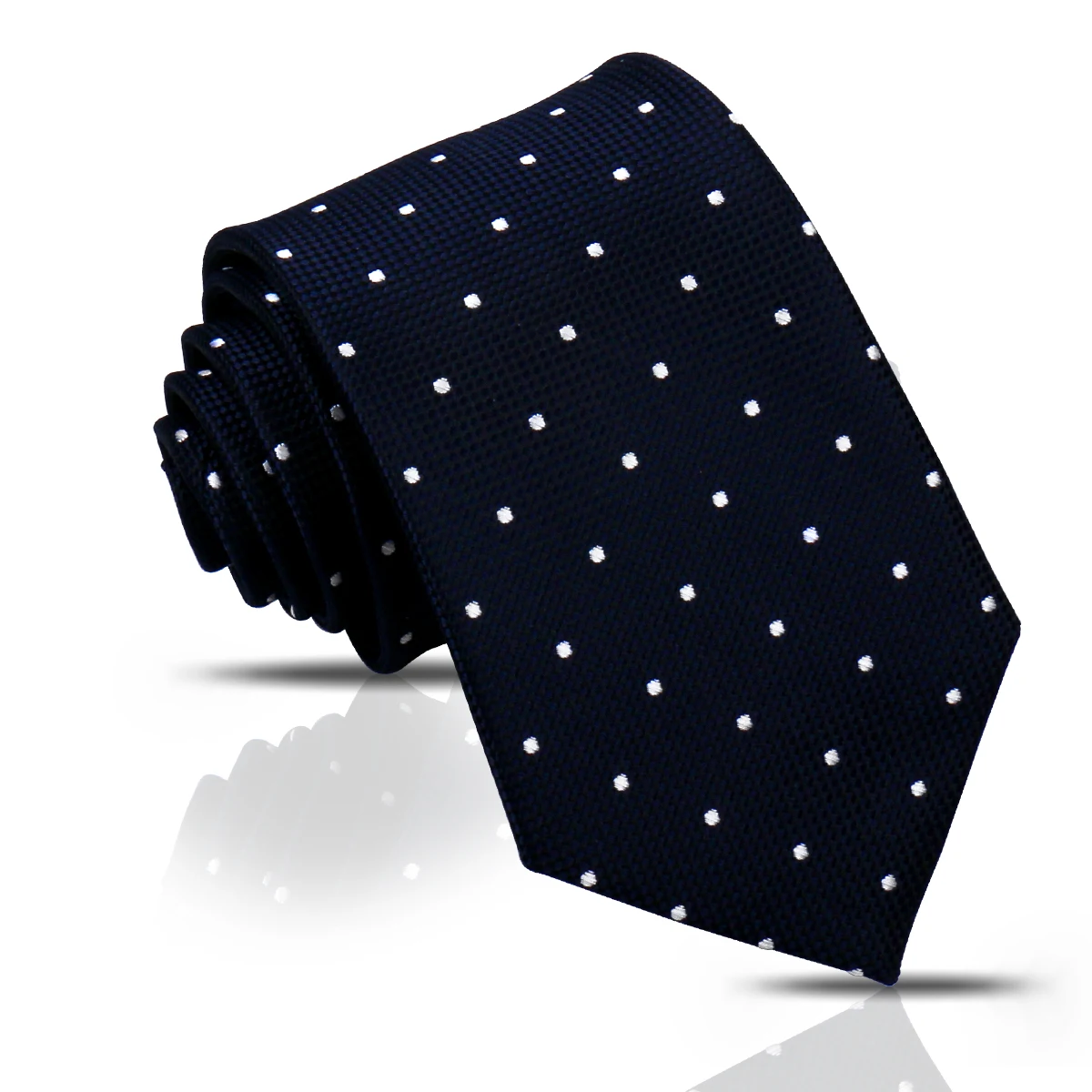 Classic Polk Dot Silk Tie 8cm Width Business Neck Ties For Men Custom Personalized Necktie