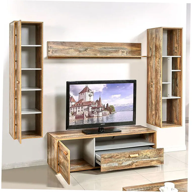 ТВ цвет Настольная консоль тонкий держатель экрана 50 дюймов Фошань Турция 3 слоя стенд 3D стены 4 полка 55 дюймов 65 90 шкафы Para