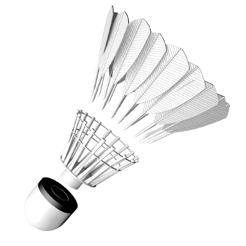 customized new design hybrid nylon and feather badminton hybrid shuttlecock