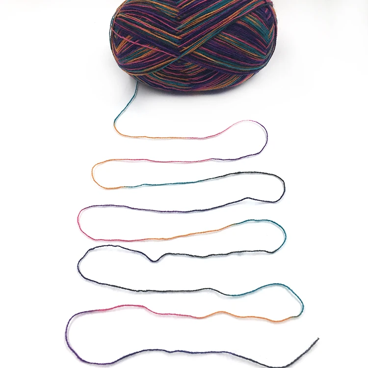 
Space Dyed Crochet Yarn High Quality 100% acrylic Yarn Knitting Yarn on ball 