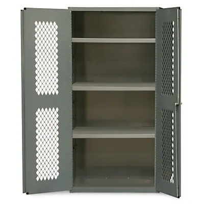 Heavy Duty Double Door Metal Ventilated Military Storage Cabinet
