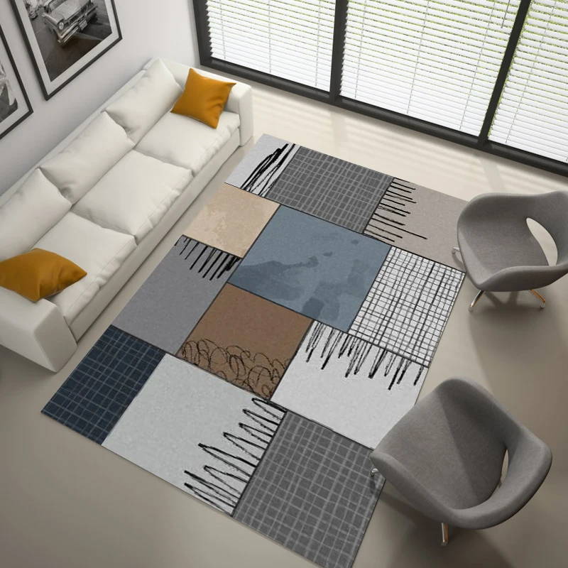 Factory supply 100% polyester colorful 3d area rugs carpets living room luxury