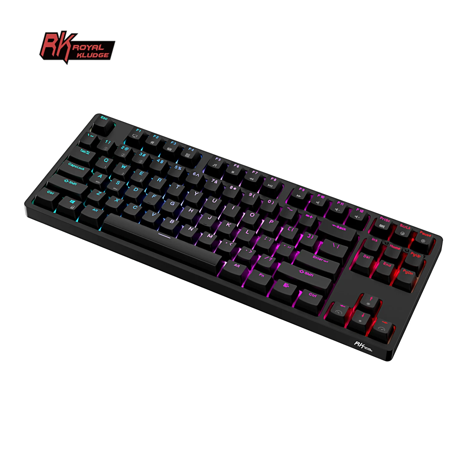 Overseas warehouse Royal Kludge RK87 kabellose tastatur gaming keyboard 75% pbt keycaps usb tkl rgb mechanical keyboard wireless