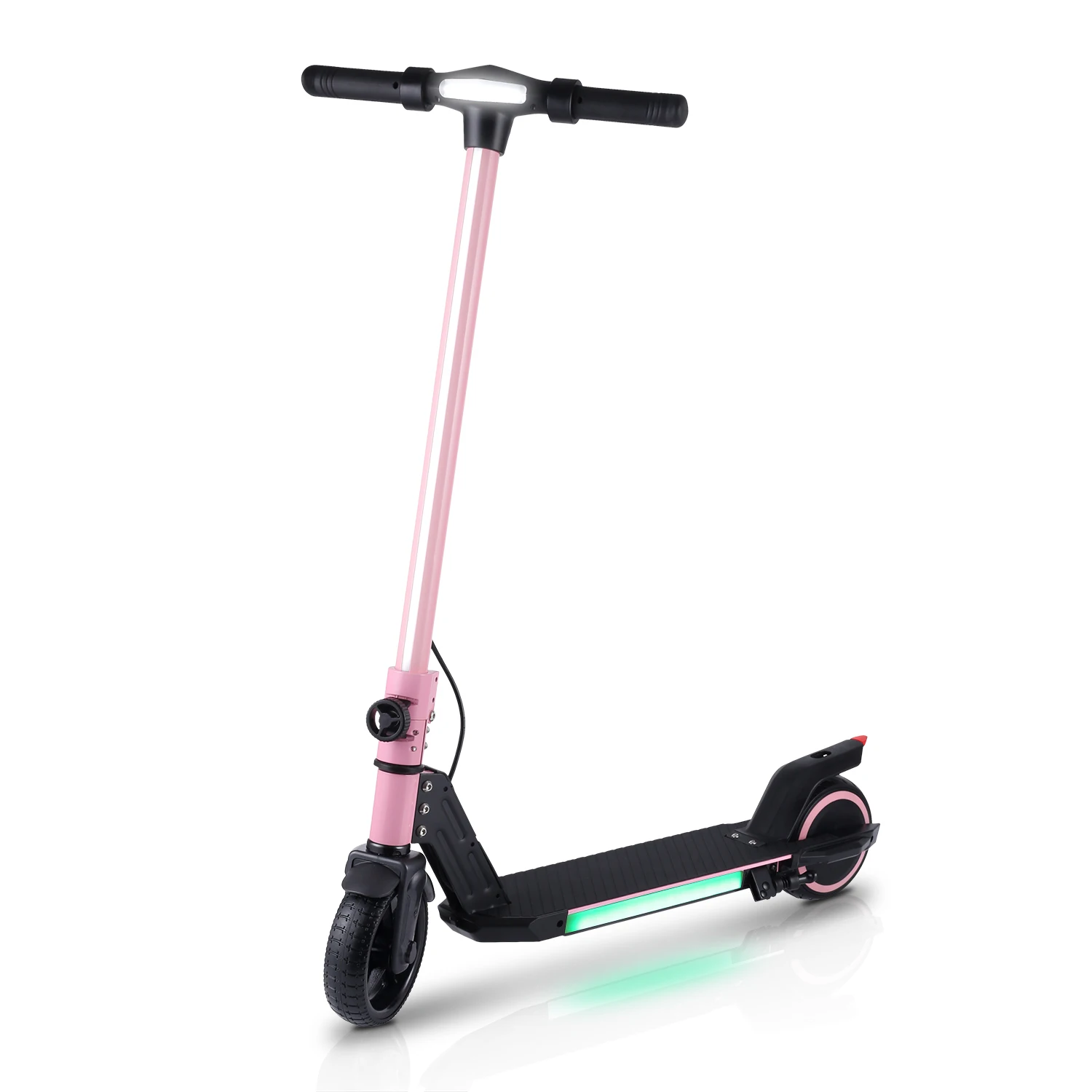 Emoko 6.5 Inch Kick Scooter Kids MAX Speed 16 km Brake Throttle LED Lights Solid Tyre A43 Sensor Electronic Scooter Boys Girls