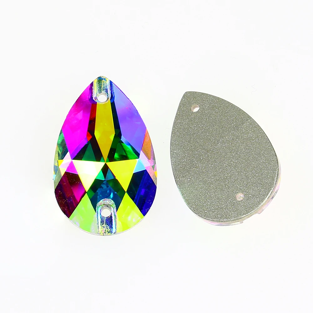 Crystal drop rhinestone  sew on  Rhinestones flat back garment stone  glass beads for clothing