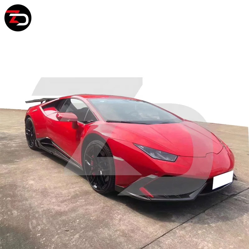 Wholesale MS Style For Huracan LP610 Carbon Fiber Body Kit Front Lip Side Skirt