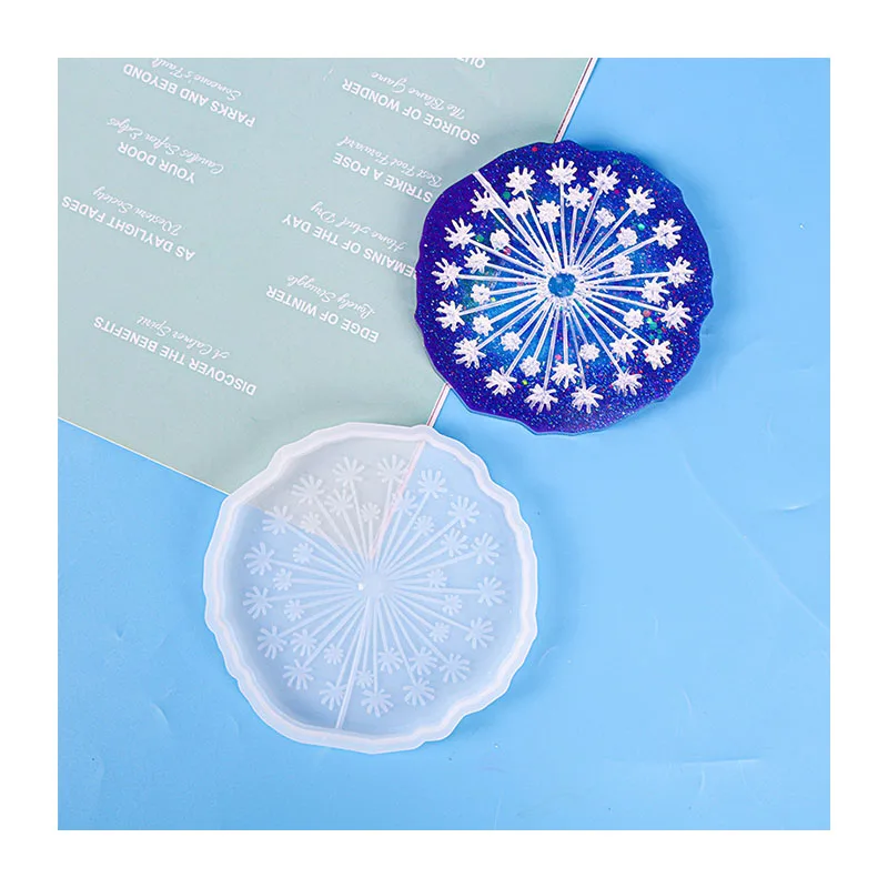 DIY Crafts Silicone Cherry Flower Coaster Resin Casting Molds Kit Cup Mat Coaster Epoxy Mould