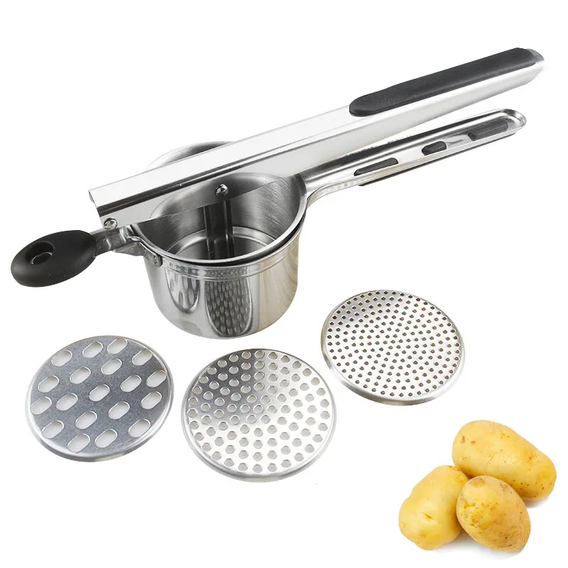 Factory Wholesale Multi Kitchen Gadgets Potato Ricer Juice Extractor Manual Juicer Garlic Potato Masher Food Processor