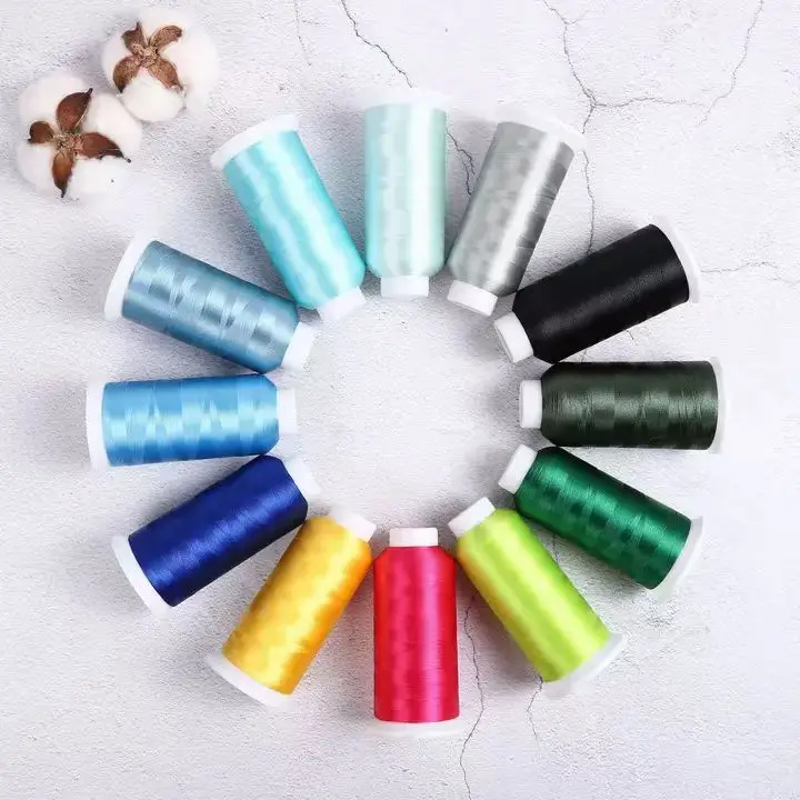 Manufacturer Sell Custom Cheap Price 120D 150D  Embroidery Thread