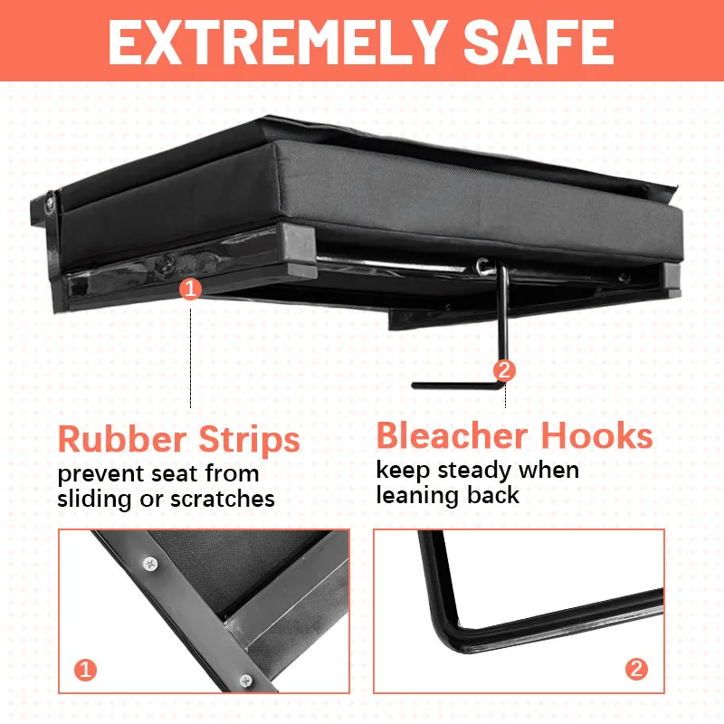 Best Seller Portable Folding Stadium Seat Backpack Stadium Seat Cushion