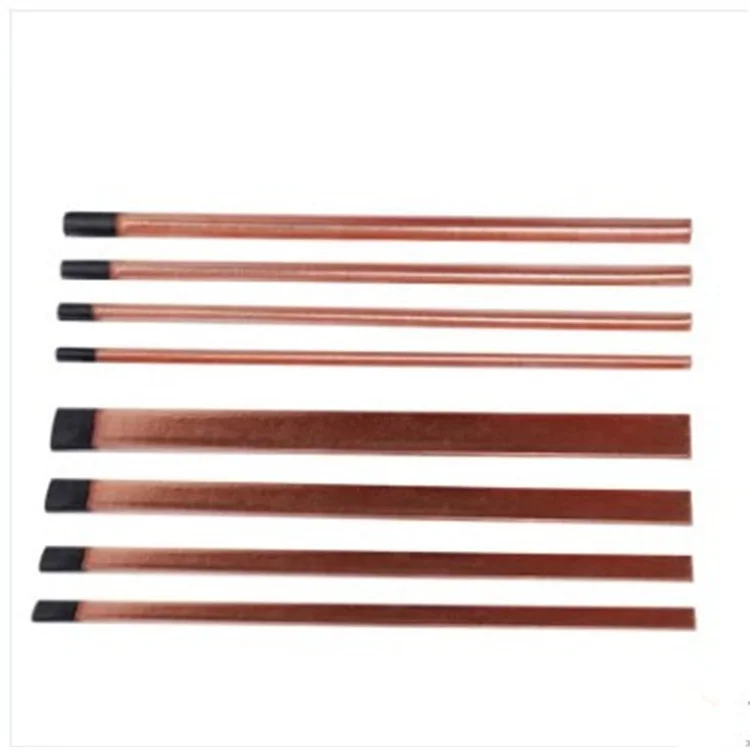 Manufacturers 4 5 6 7 8 10 12mm copper-plated carbon rod flat round gouging carbon rod