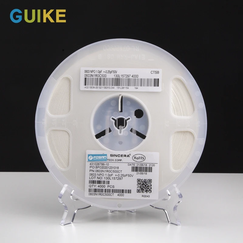 0603 NPO 1.0pF +-0.25pF 50V Plate Smd Sell Bulk Scrap All Size Capacitor MLCC Capacitor Battery Ceramic Super Capacitor Chip