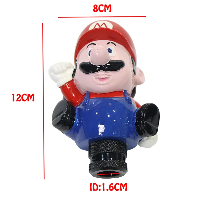 Shift Knob for Super Mario Car  modification resin shifter personality Universal Auto Accessiores for Audi  bmw  Toyota Honda