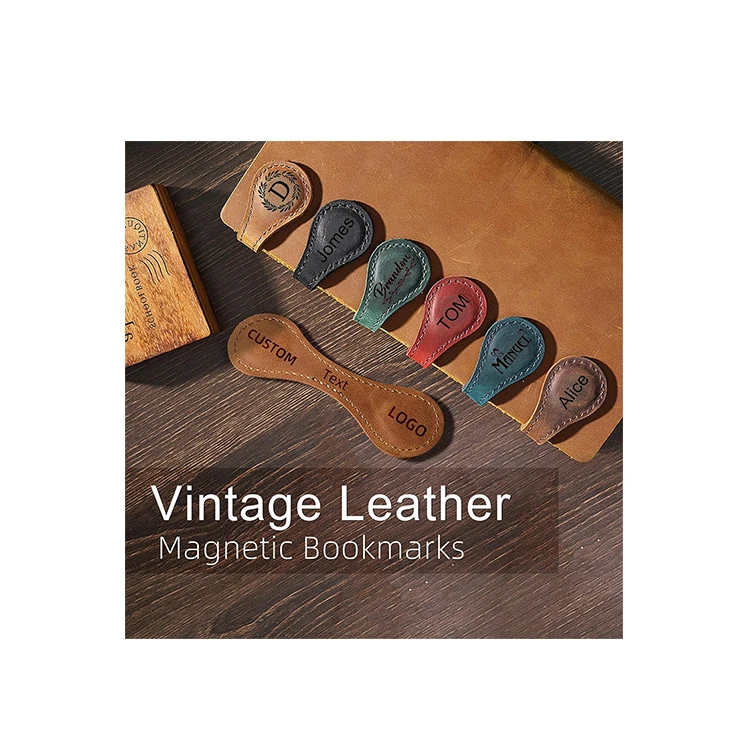 factory Custom Logo Bible vintage color leather bookmark Reading Accessory magnetic bible Book Marks Easy to read For gifts