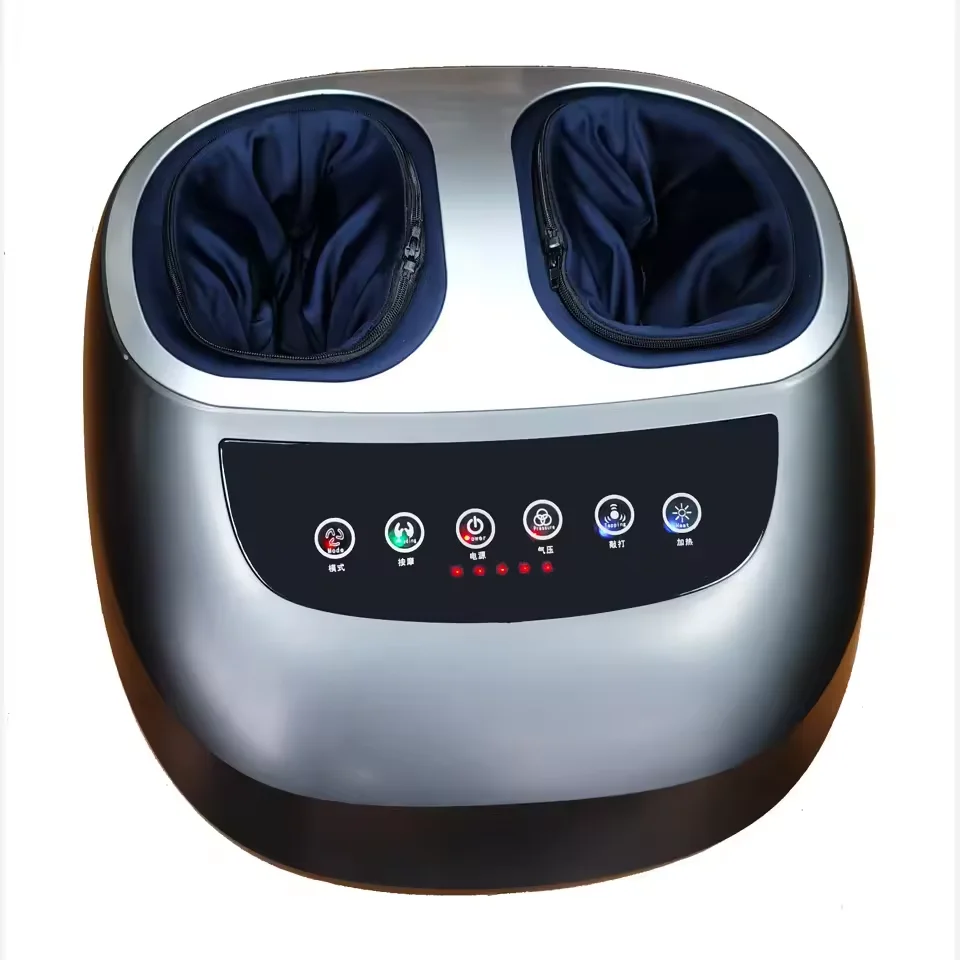 Heat Lymphatic Drainage Blood Circulation Foldable Reflexology Air Compression Foot Massager Machine