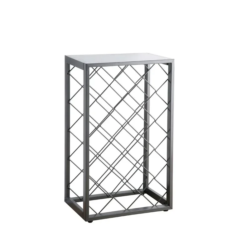 Wholesale Tabletop Metal Wine Display Rack Kitchen Racks and Holders Wine Holding Rack