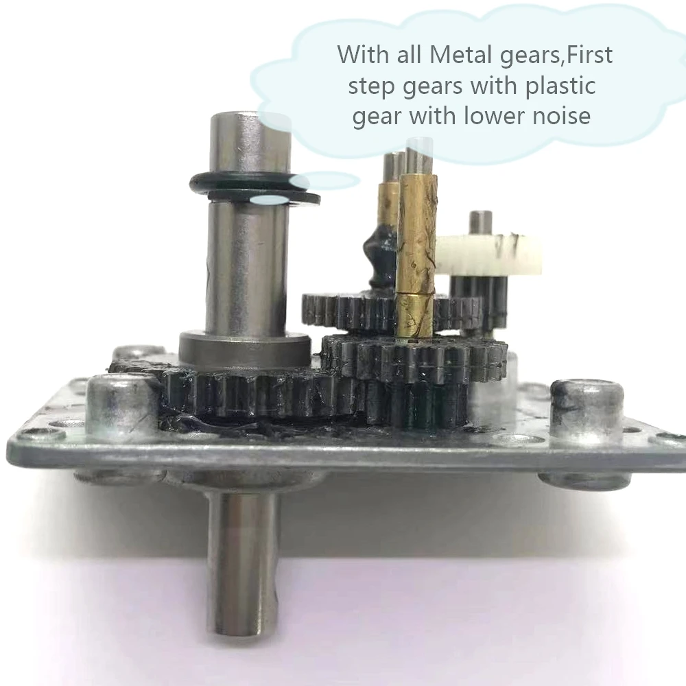 12v 24v 300rpm self locking Strong Magnetic Dc Worm Square Gear reducer Motor with self-lock for tank model