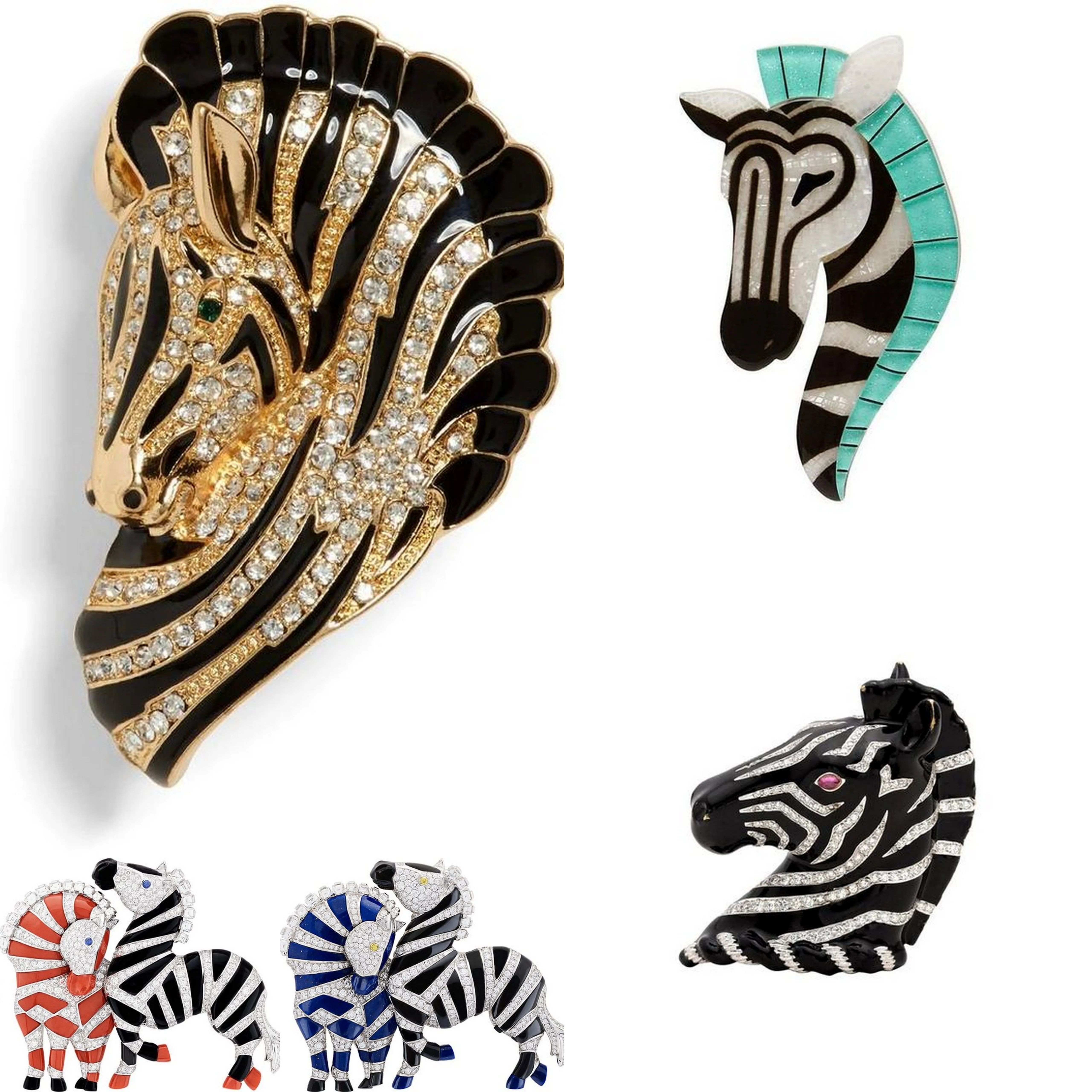 Elegant Enamel Giraffe Animal Brooch Fashion Rhinestone Gold Tone Exquisite Brooch