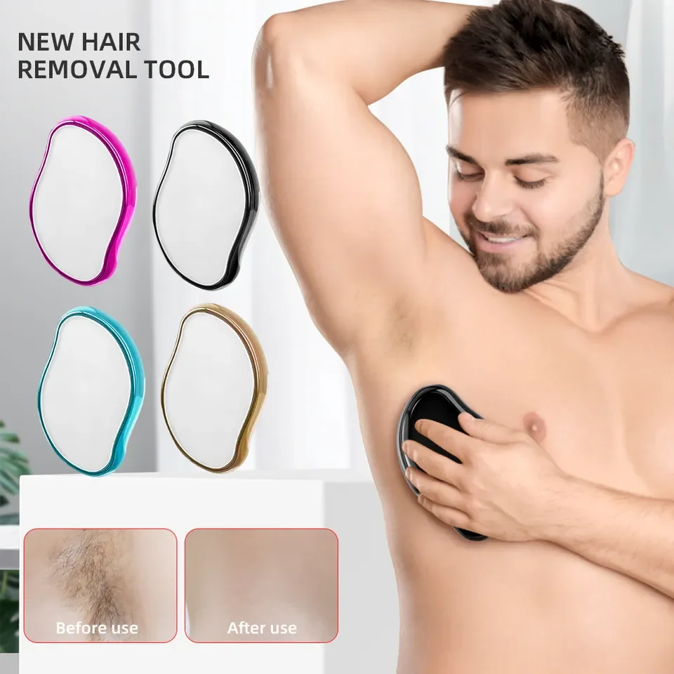 Free Customized logo crystal hair eraser Magic Painless Hair Remover Fast Easy Crystal Hair Removal For Men and Women