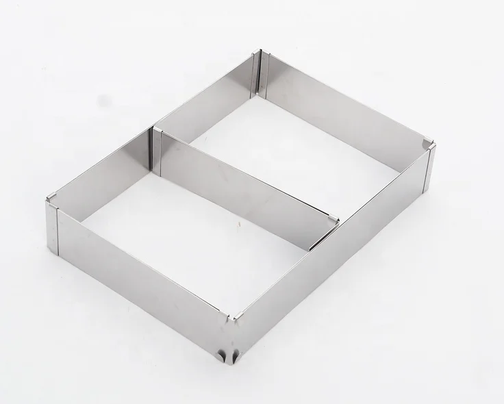 
Stainless Steel Adjustable Rectangle Mousse Cake Mould Baking Mold Frame 