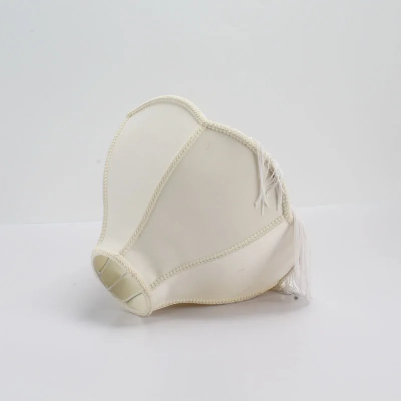 Factory direct European modern table lamp handmade fabric lampshade palace lamp tassel macrame cotton lamp shade