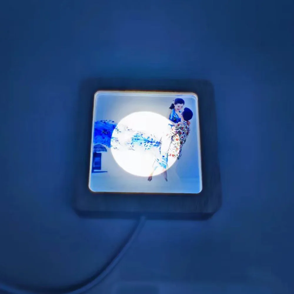 Customized Memorial Cemetery Decoration Lamp Solar Energy Sublimation Acrylic Light Lost Love Gift