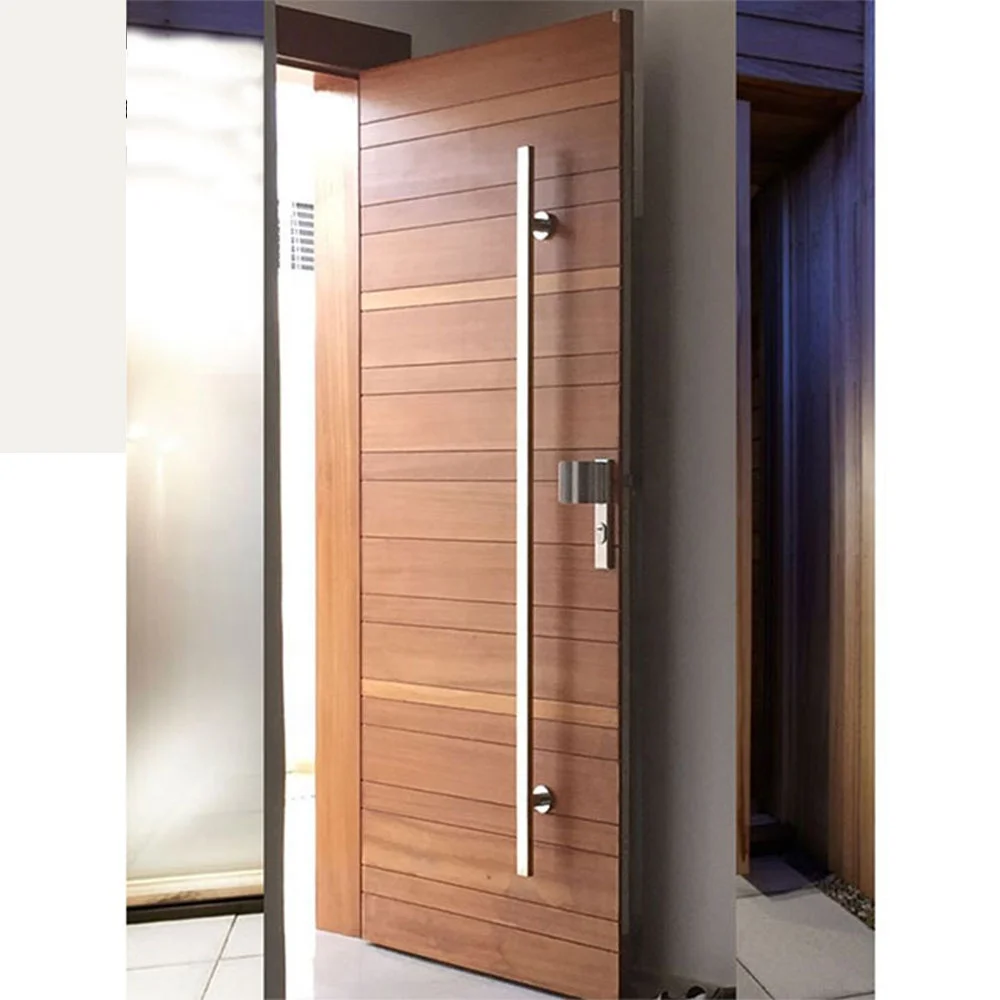 Best Selling Original Factory Modern Entrance Doors Solid Wood External Entry Pivot Door For House