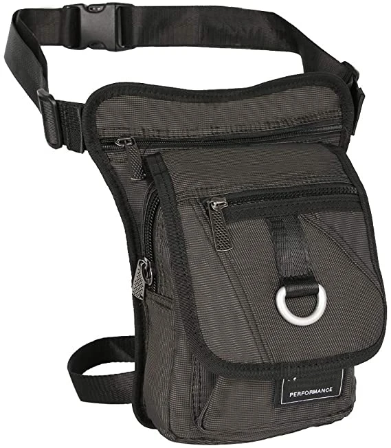 China Verified Supplier Factory Wholesale RPET Fabric Waterproof Airsoft Tactical Drop Leg Pouch Bag Panel Motorcycle Bag