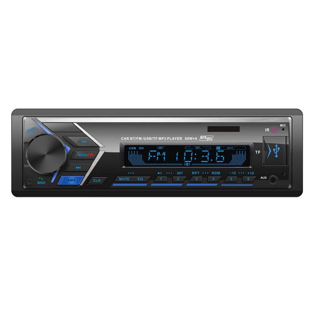 Multimedia Car Stereo Radio Fm Aux Input Receiver Usb Sd Single Din Fixed Car Tape Mp3 Player