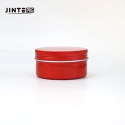 Hot sale 50ML logo Tin Box Packaging Cosmetic Empty Aluminum Jar 2 oz Empty Round Metal Tin Cans