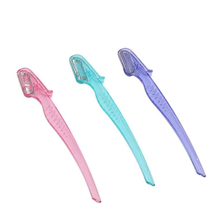 Инструменты для макияжа, пластиковая Бритва для бровей, портативный триммер для бровей для женщин