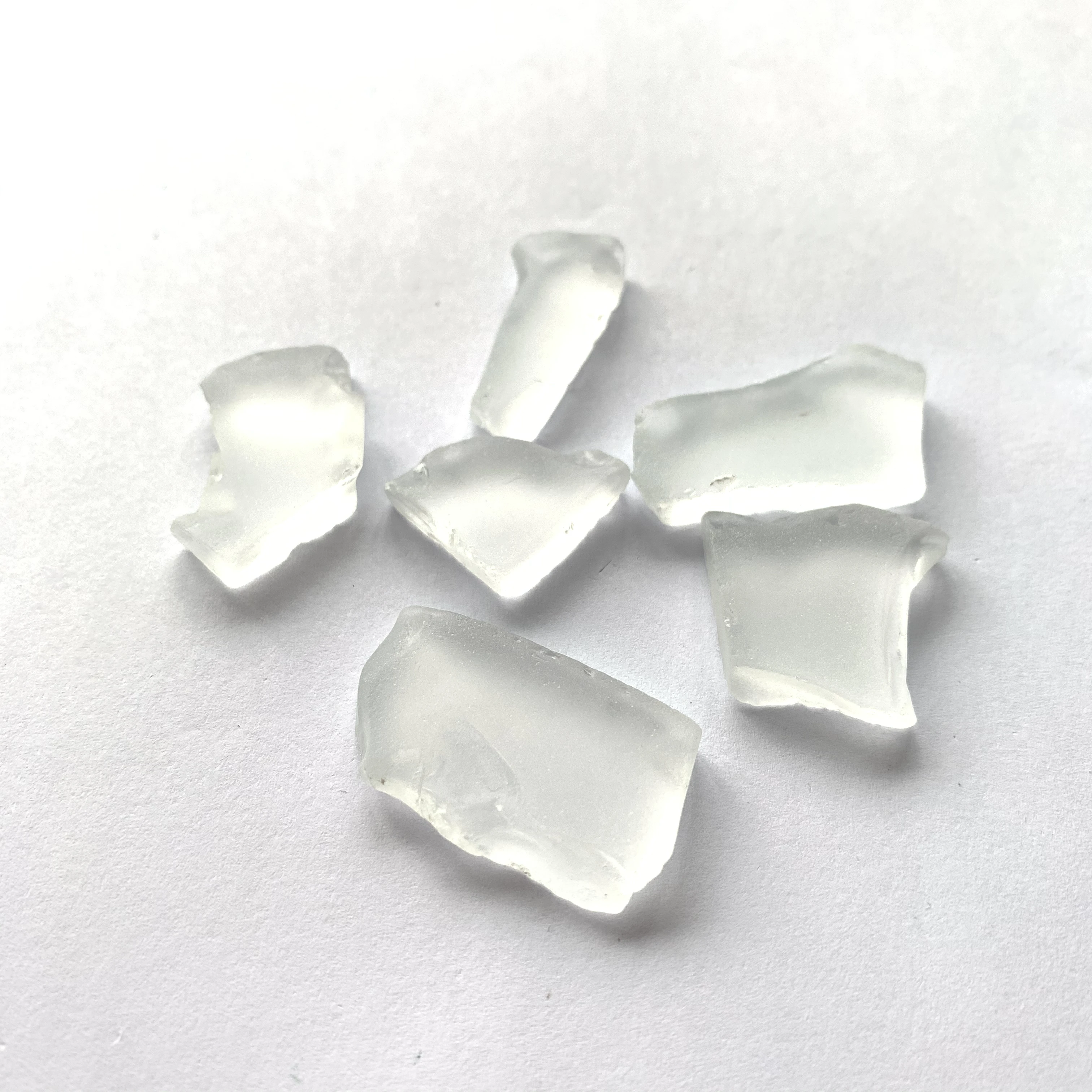 Factory price  block tumbled  frosted flat sea glass sky blue for mulch gabion courtyard landscaping decoration aquarium