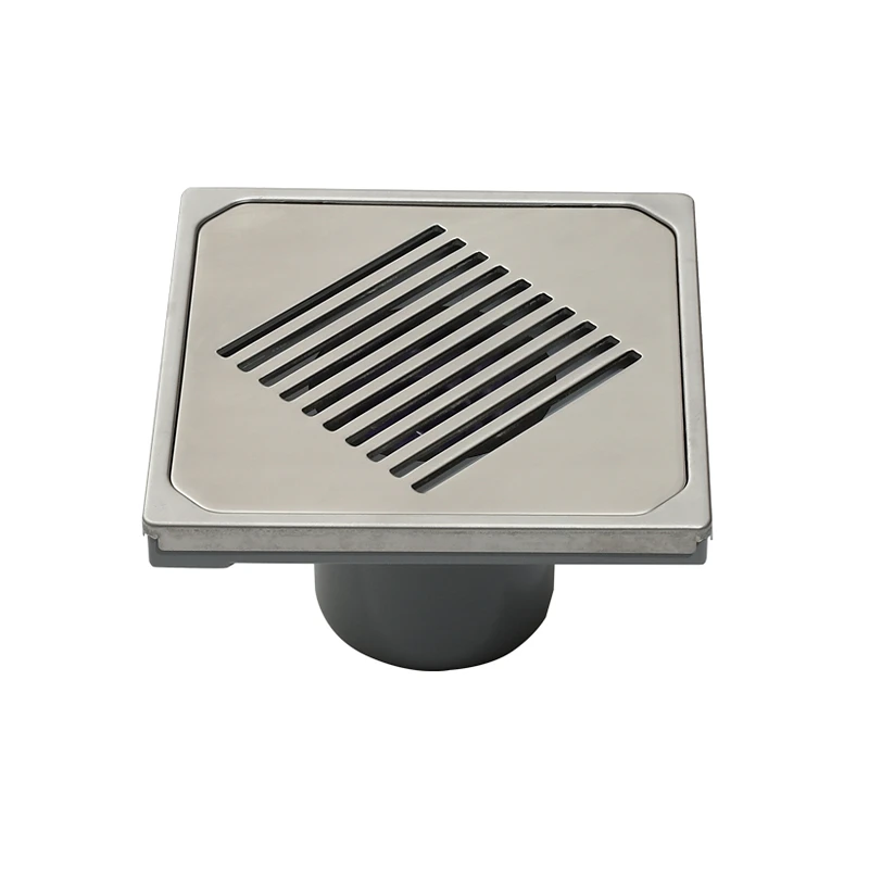 150*150mm High Quality Stainless Steel floor grate plastic pipe drain anti-odor insect rectangular anti odor floor drain